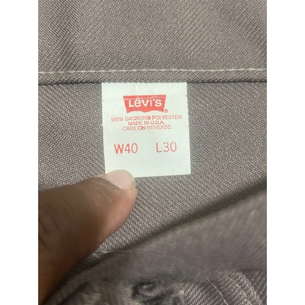 Vintage Levi's Mens 40x30 Brown Made in USA Classic Fit‎ Pants Casual Trousers